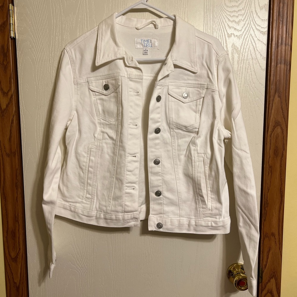 White jean jacket